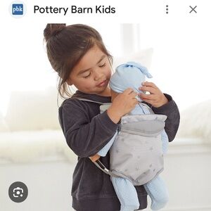 Pottery Barn Kids Gray Star Doll Carrier